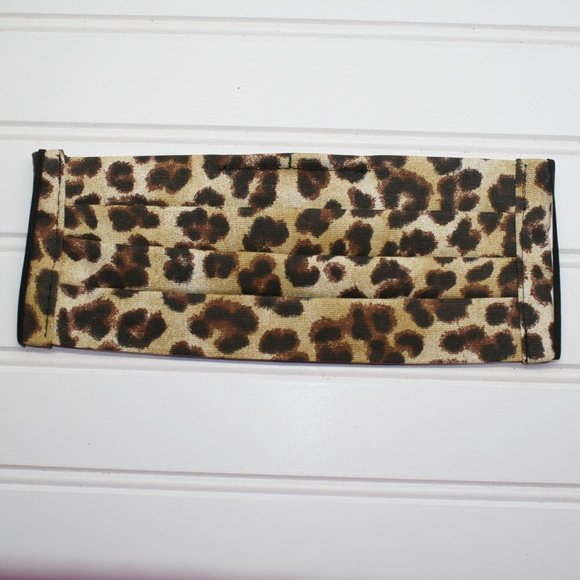 HAND CRAFTED Face Mask Animal Leopard Print Cotton - Adult - Pocket Style - Picture 4 of 12